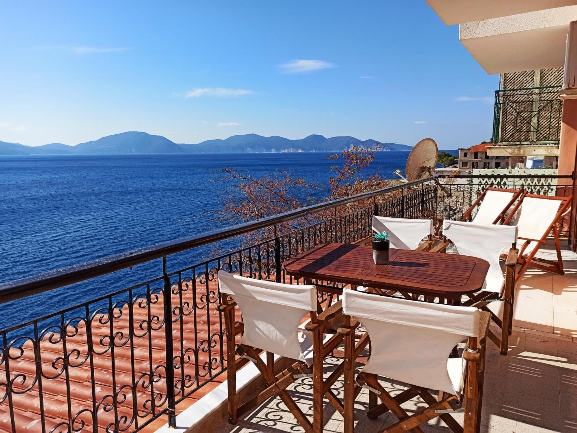 Panorama Apartments Asos Bagian luar foto